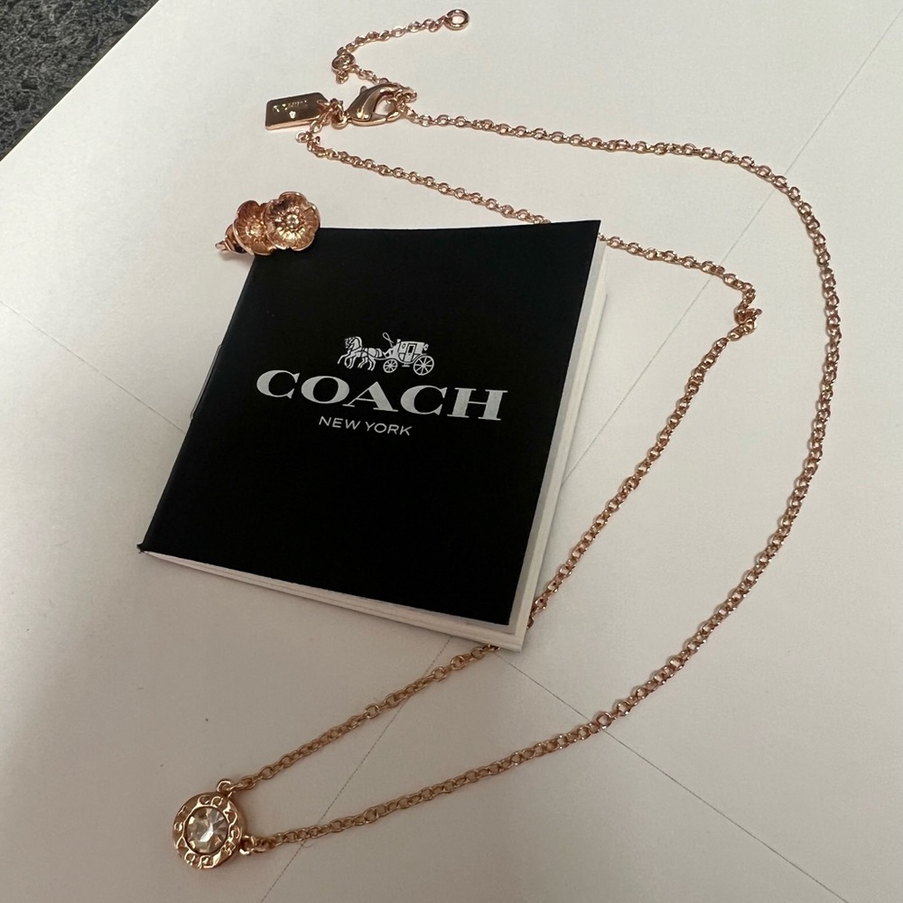 COACH STONE TEA ROSE 3 PIECE SET - never worn!